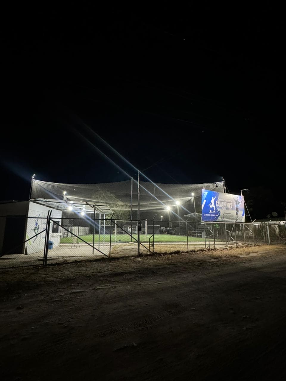 Vista exterior de la cancha